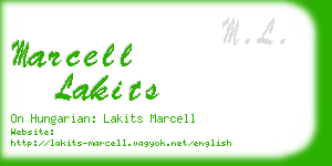 marcell lakits business card